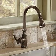 Faucet This image is of a kitchen faucet